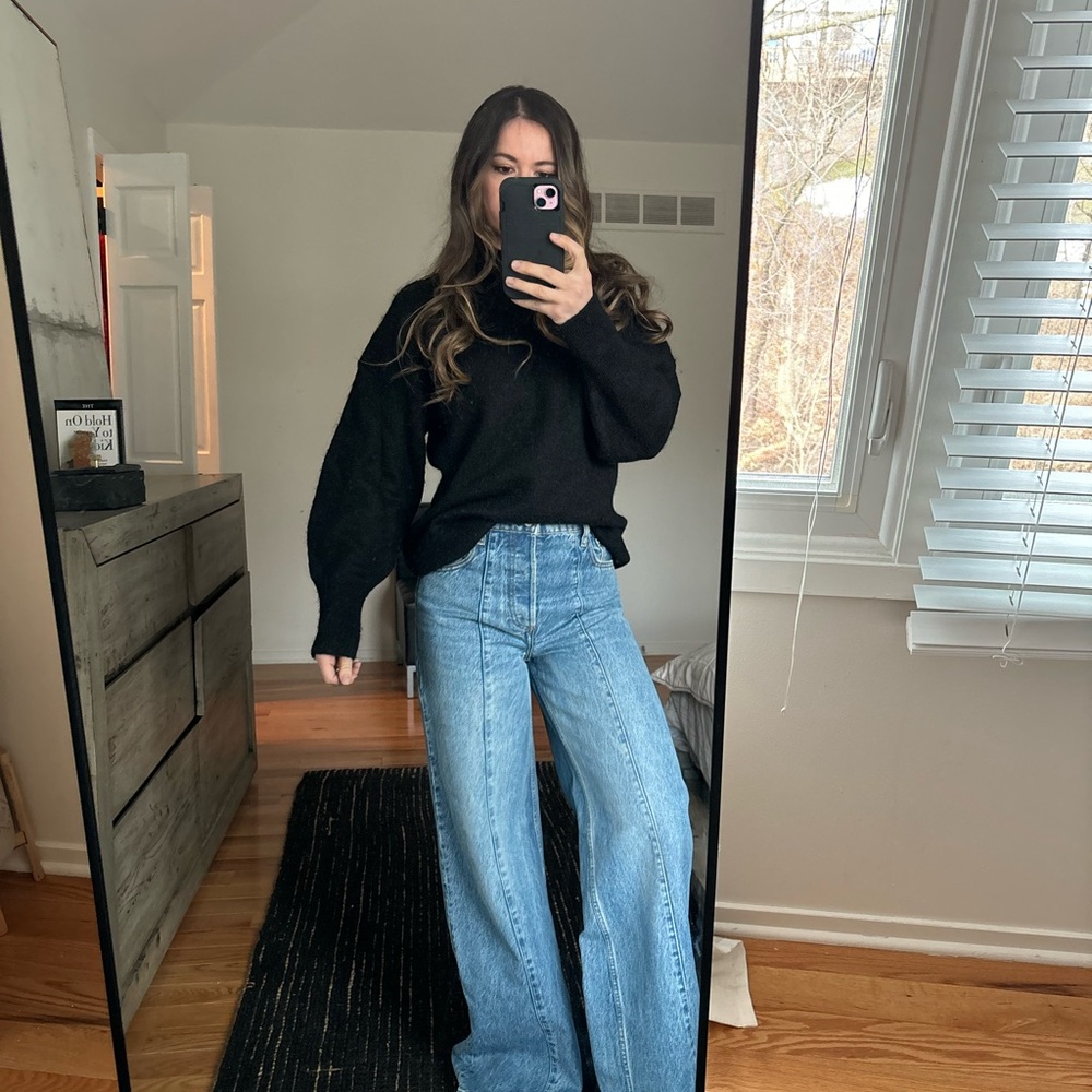 H&M black Mohair/ wool  sweater